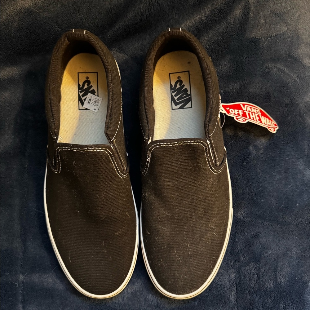 Vans Men's Black Slip-On Shoes NWT